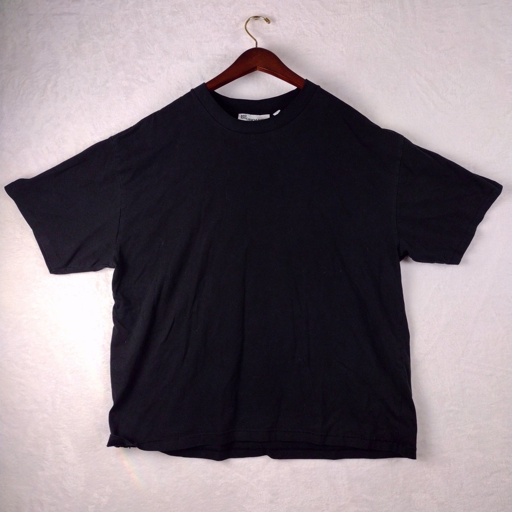 No Boundaries Mens Oversized Fit Black Cotton T-Shirt Size L